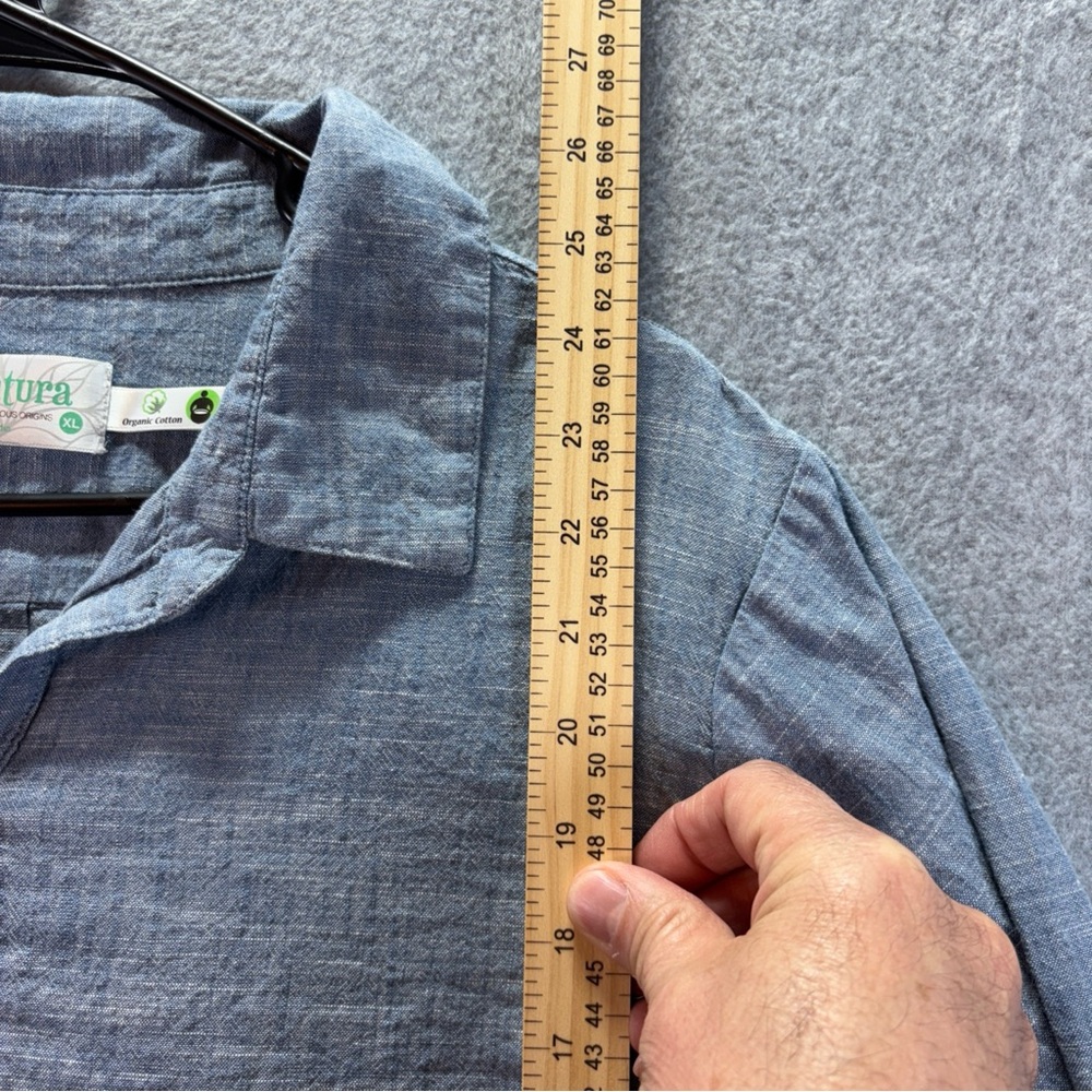 Aventura Organic Cotton Womens XL Denim Button Up Long Sleeve - Picture 4 of 7